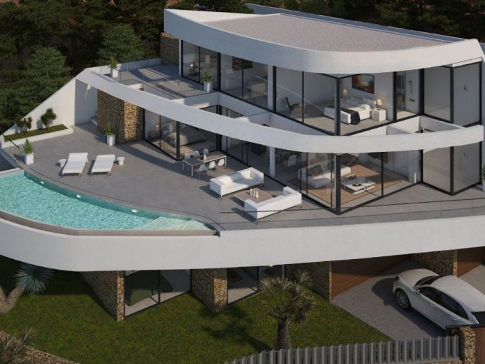 Spectacular modern villa under construction in Altea
